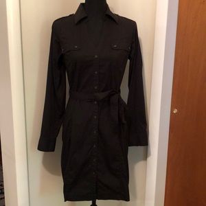 Express brand Black button up dress